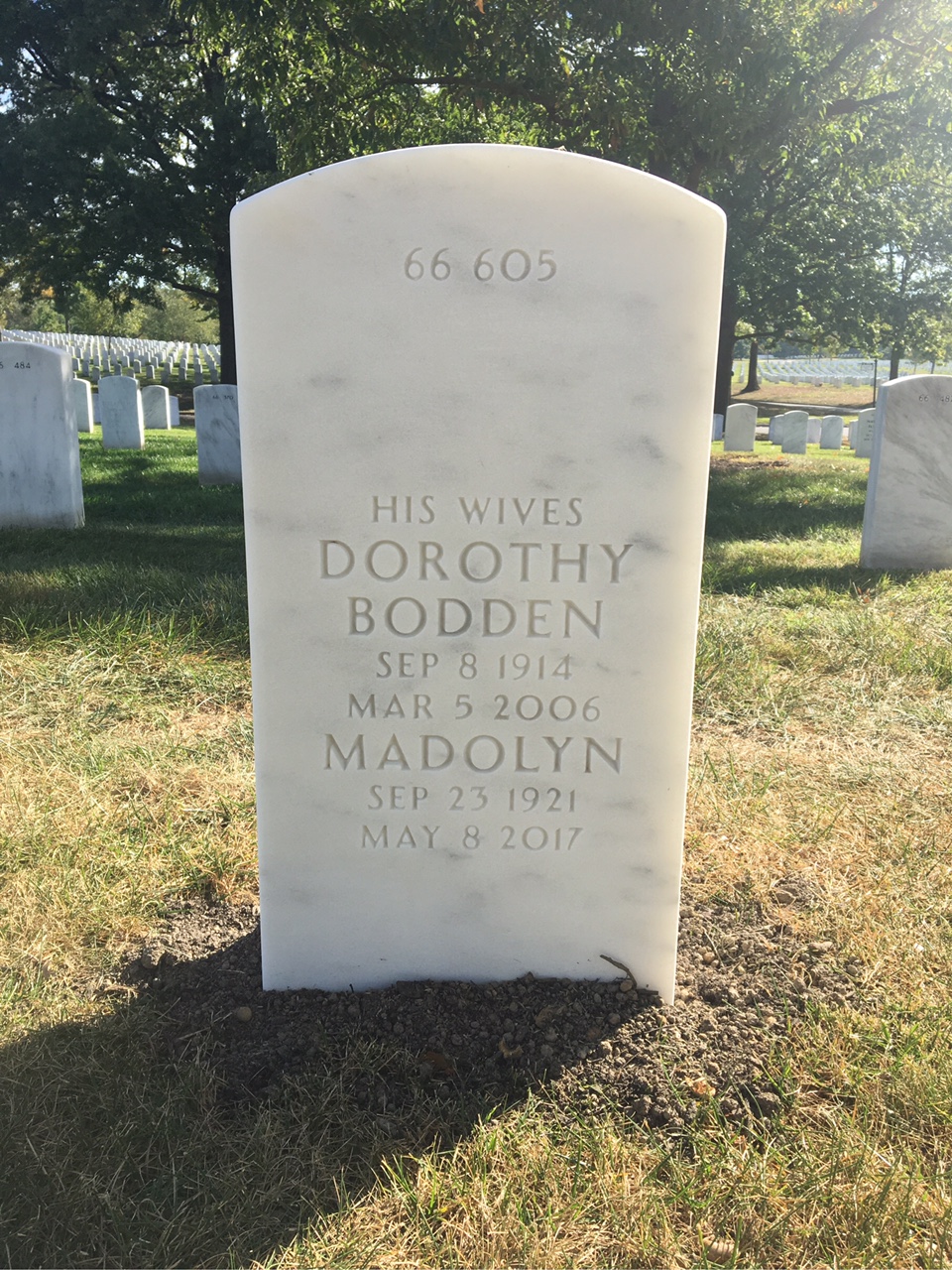 Back of headstone — Adelbert Boggs