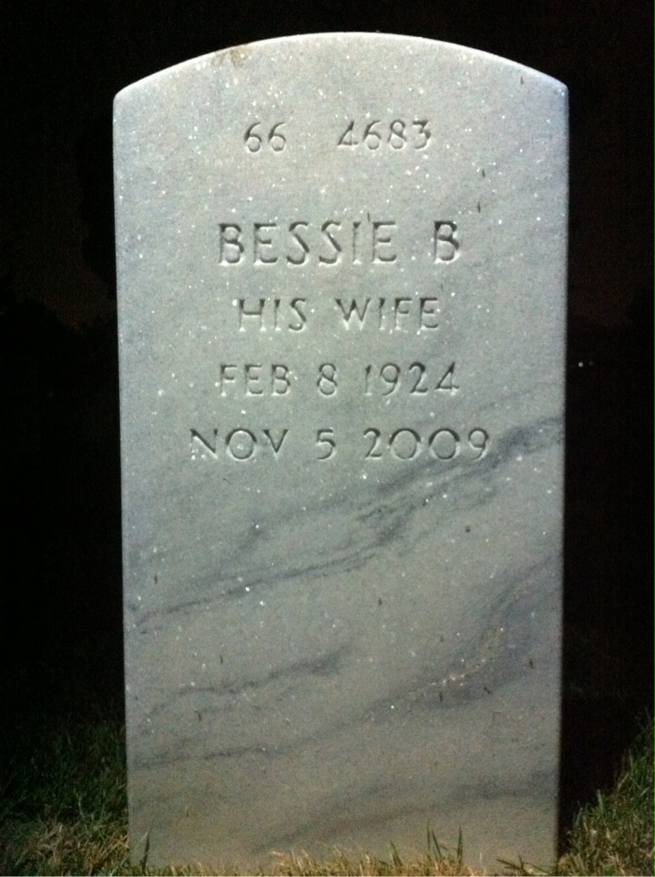 Back of headstone — Alfred Codilla