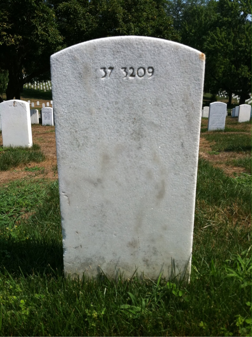Back of headstone — Sidney Askin