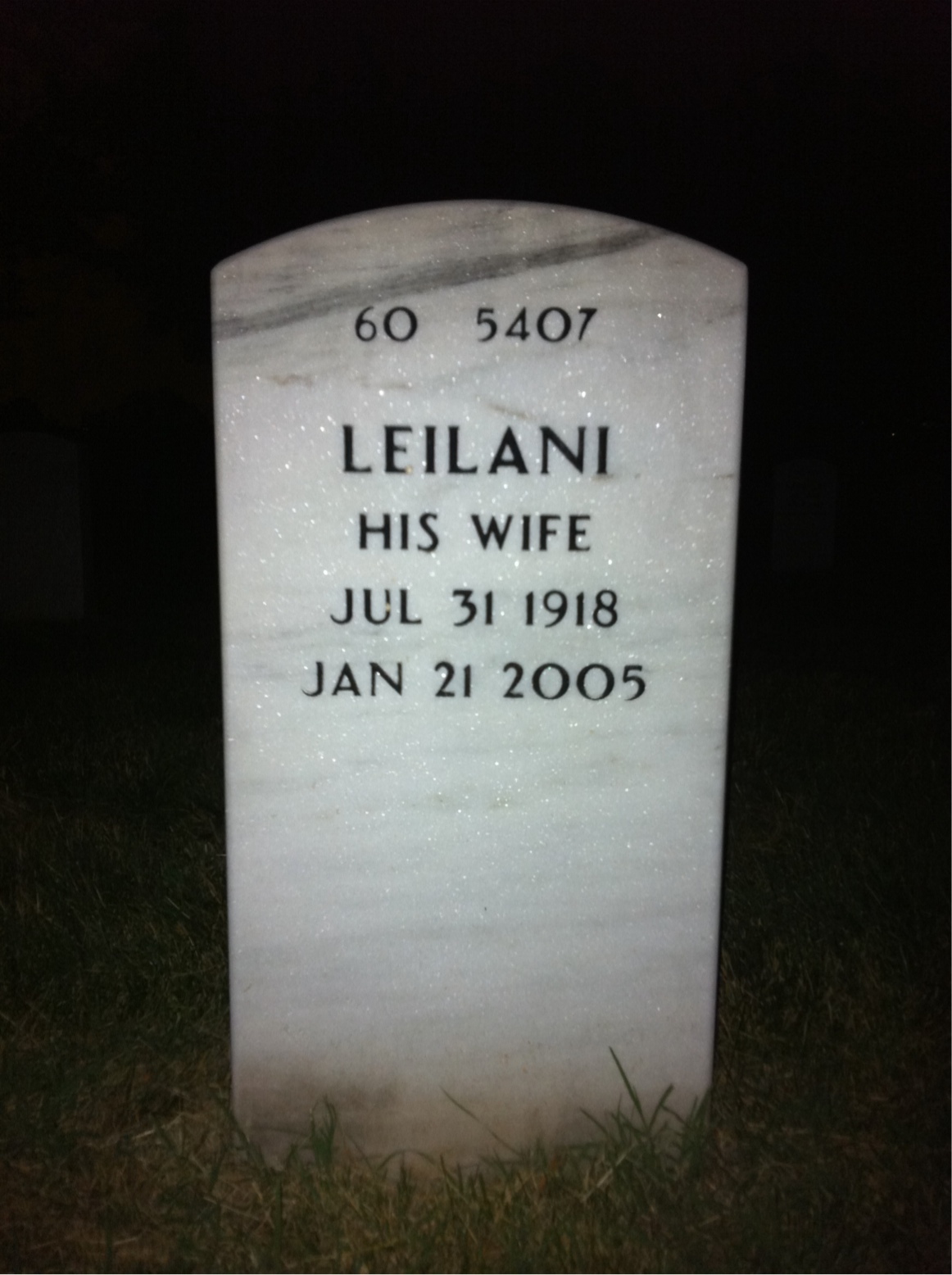 Back of headstone — Clarence Simcox