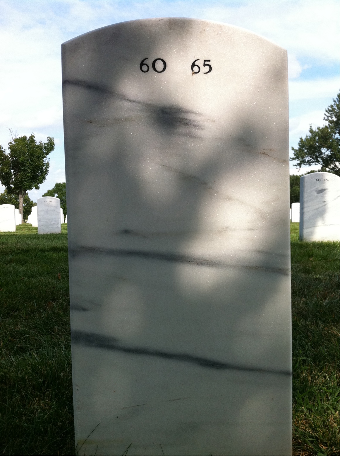 Back of headstone — Michael Bell