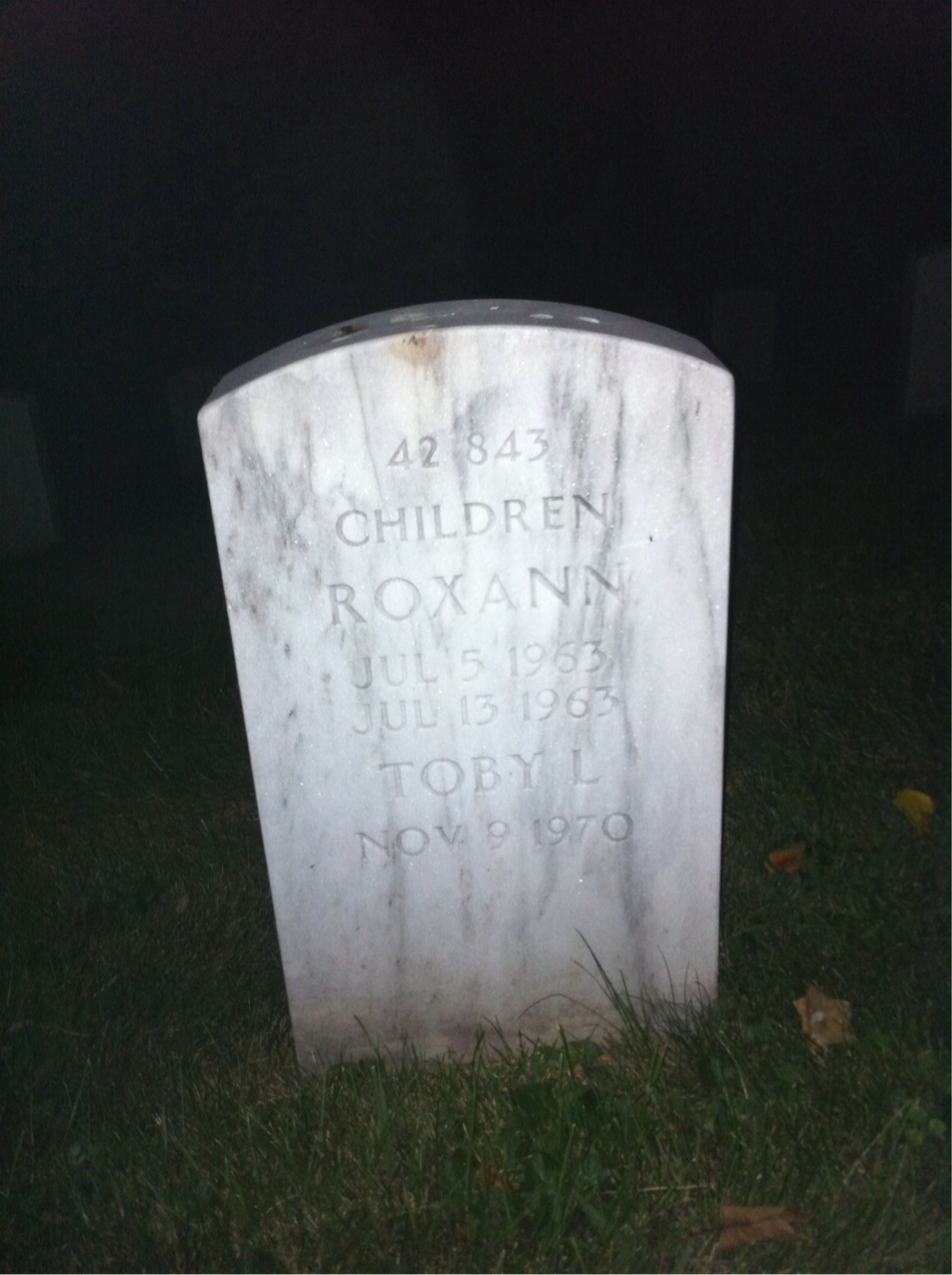 Back of headstone — Rollin Mount