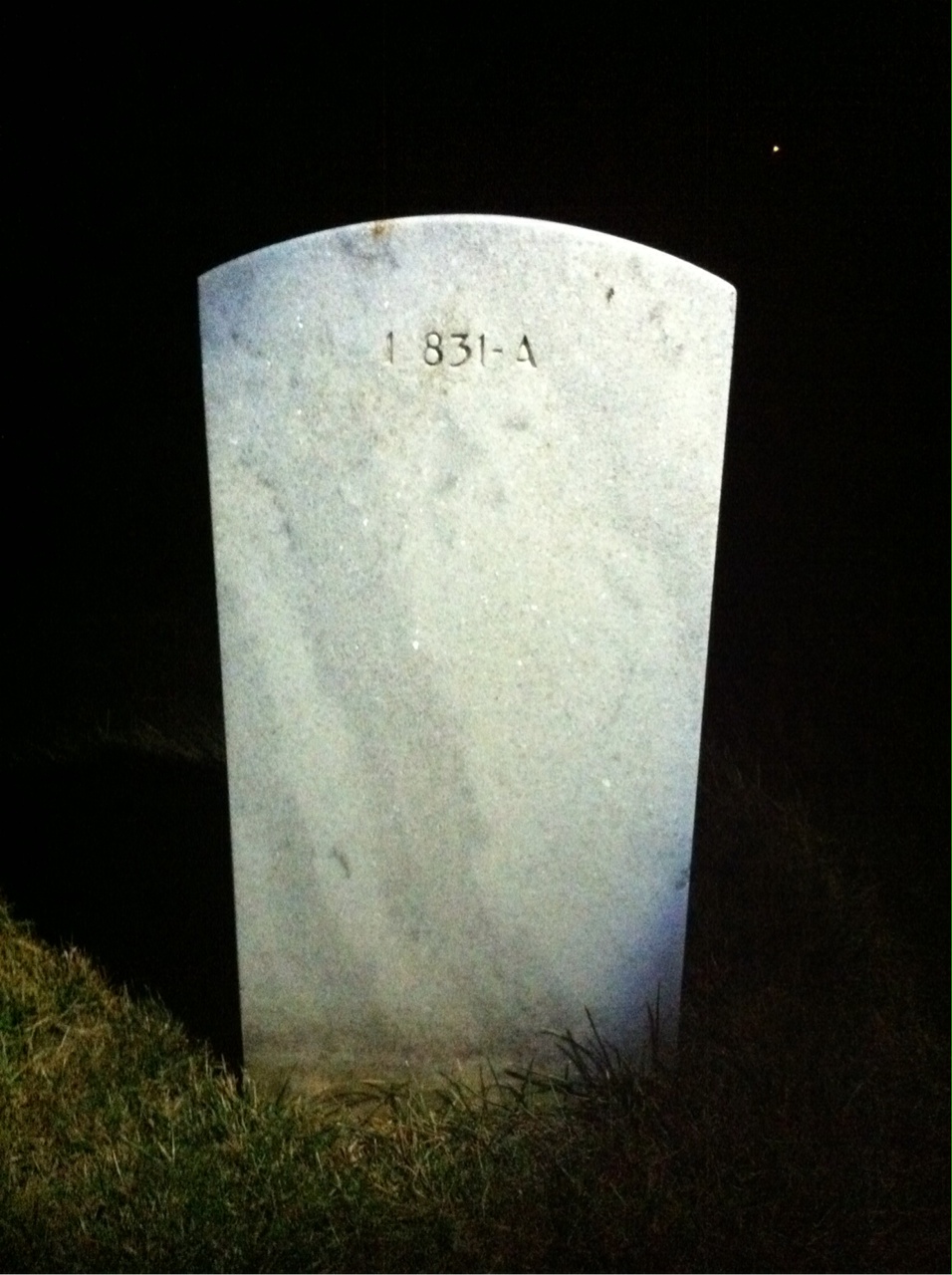 Back of headstone — William Morton