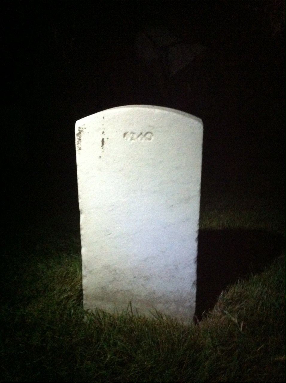 Back of headstone — William Murphy