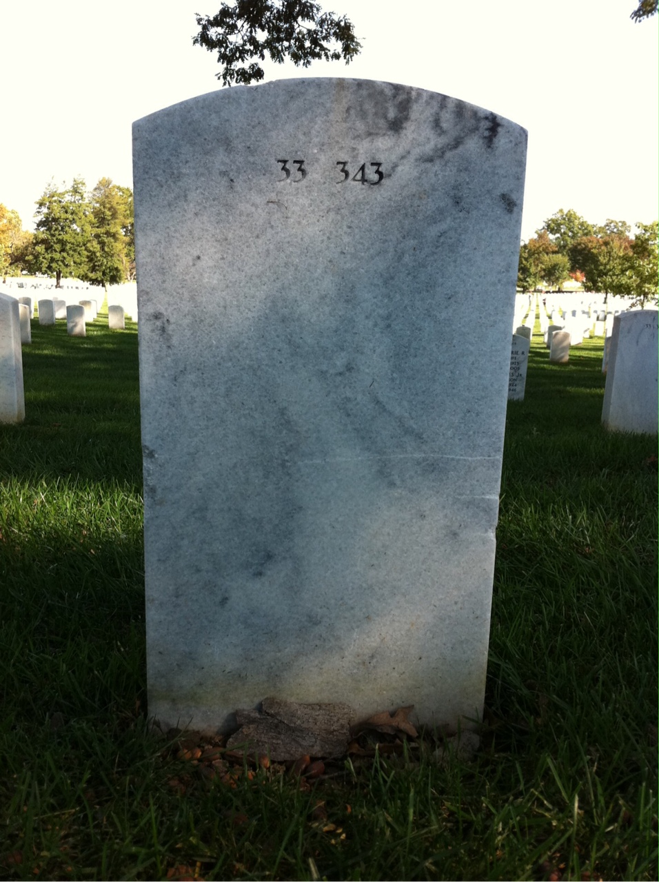 Back of headstone — Stephen Moyer