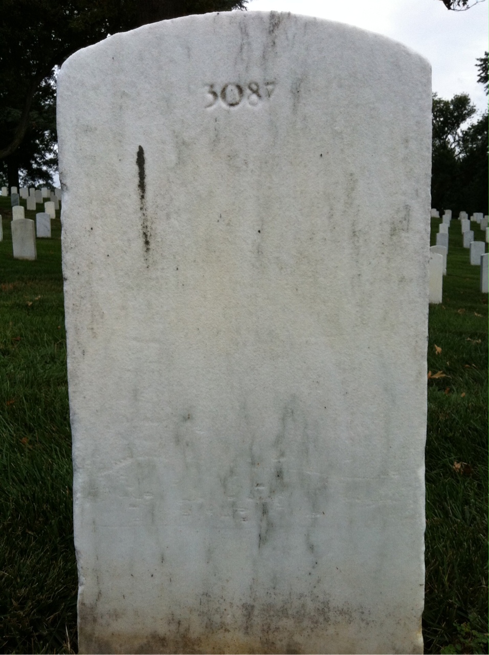 Back of headstone — Daniel Nelson