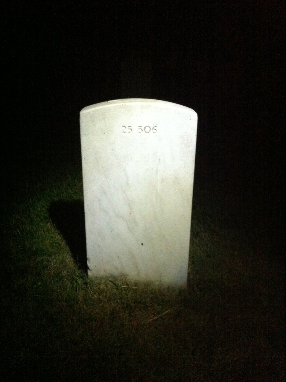 Back of headstone — Robert Anderson