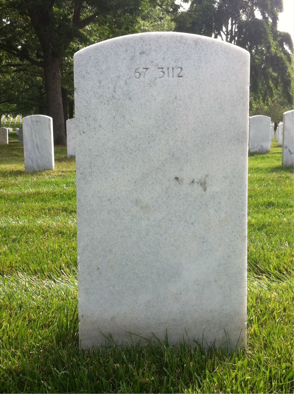 Back of headstone — Isadore Abramson