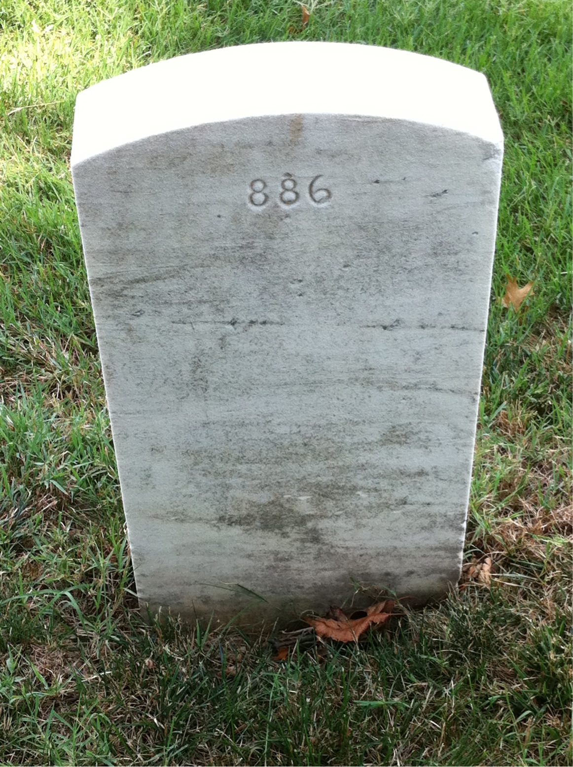 Back of headstone — Howard Mitchely