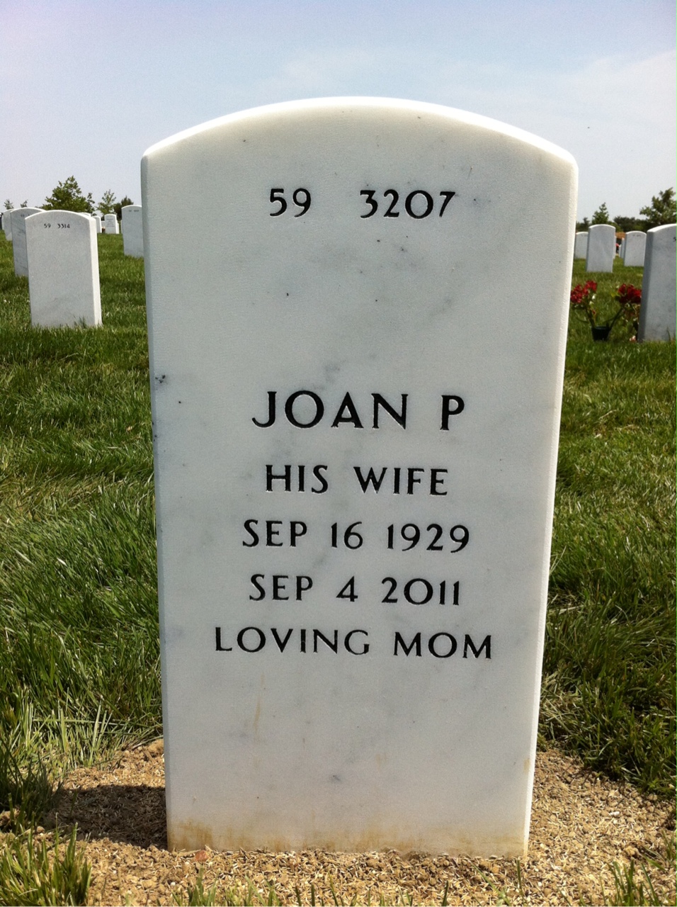 Back of headstone — Richard Fye