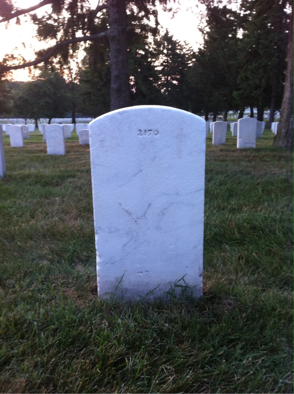 Back of headstone — Horace Munden