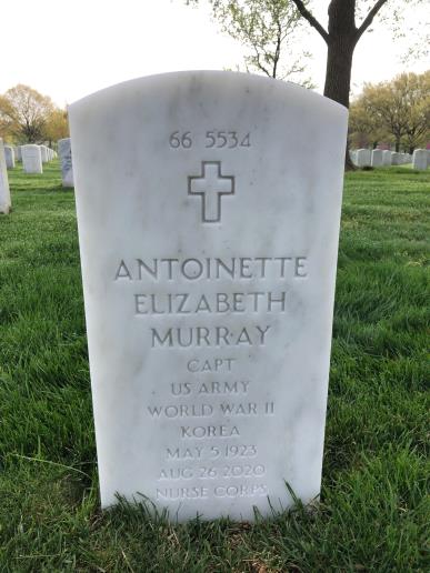 Back of headstone — Raymond Murray