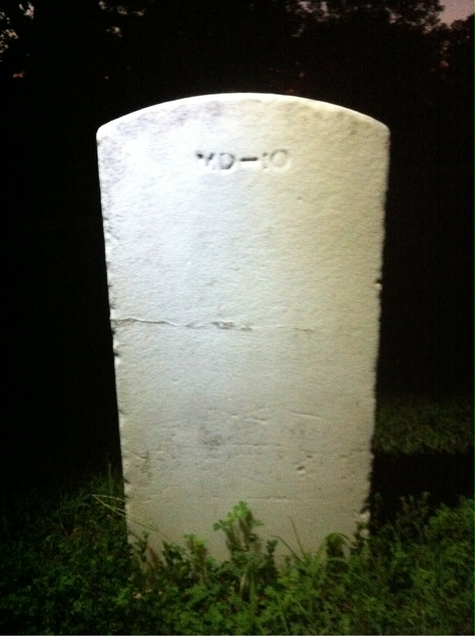 Back of headstone — Roy Allen