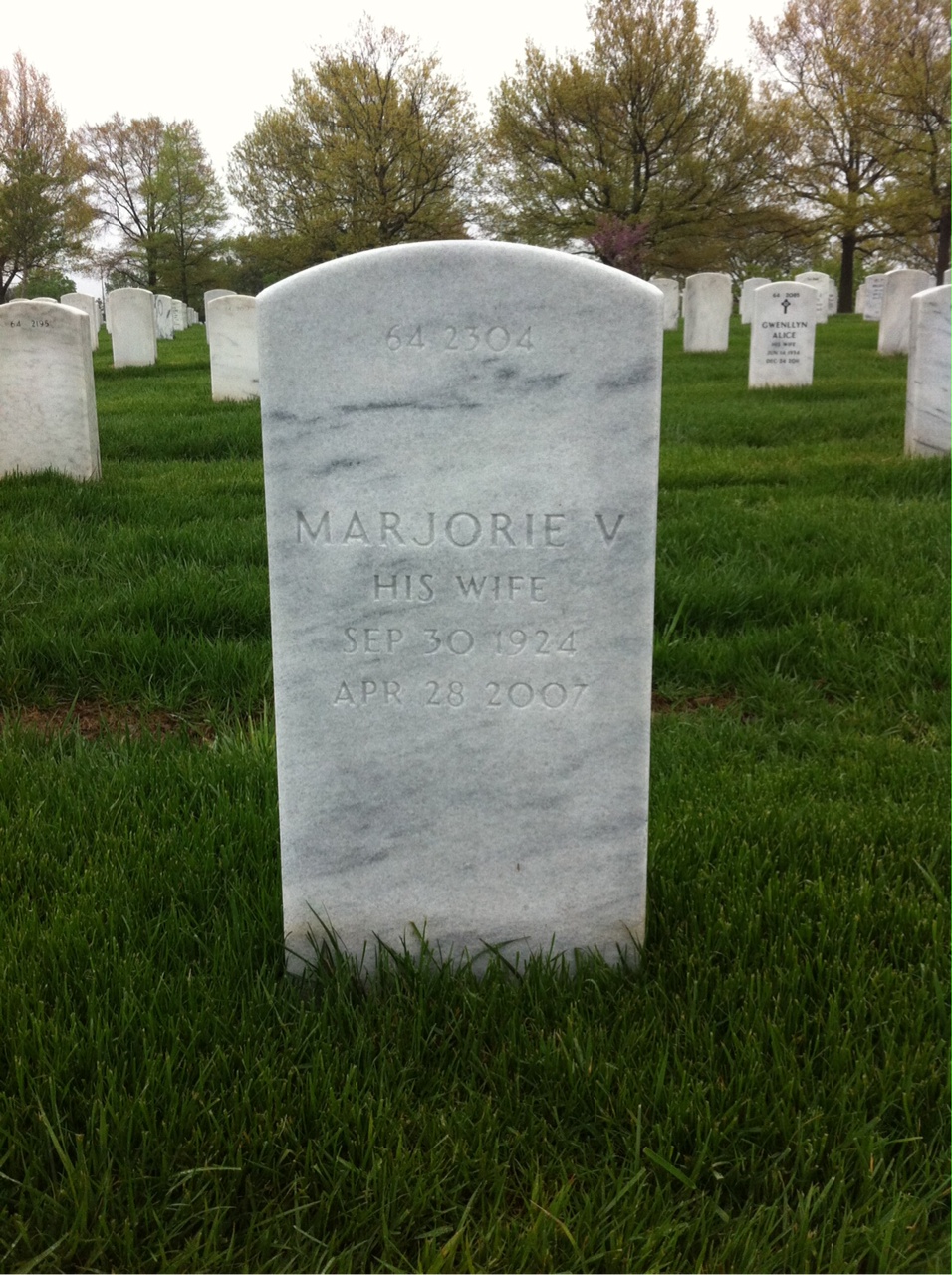 Back of headstone — Joseph Johnson