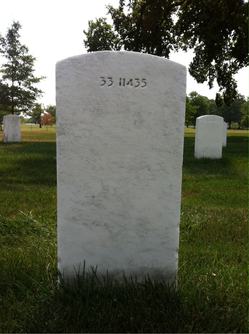 Back of headstone — Donald Donald Edward Van Der Schans