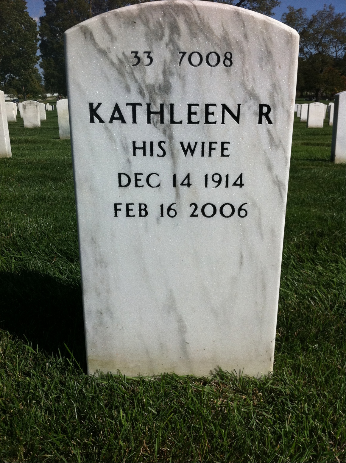 Back of headstone — James Dunn