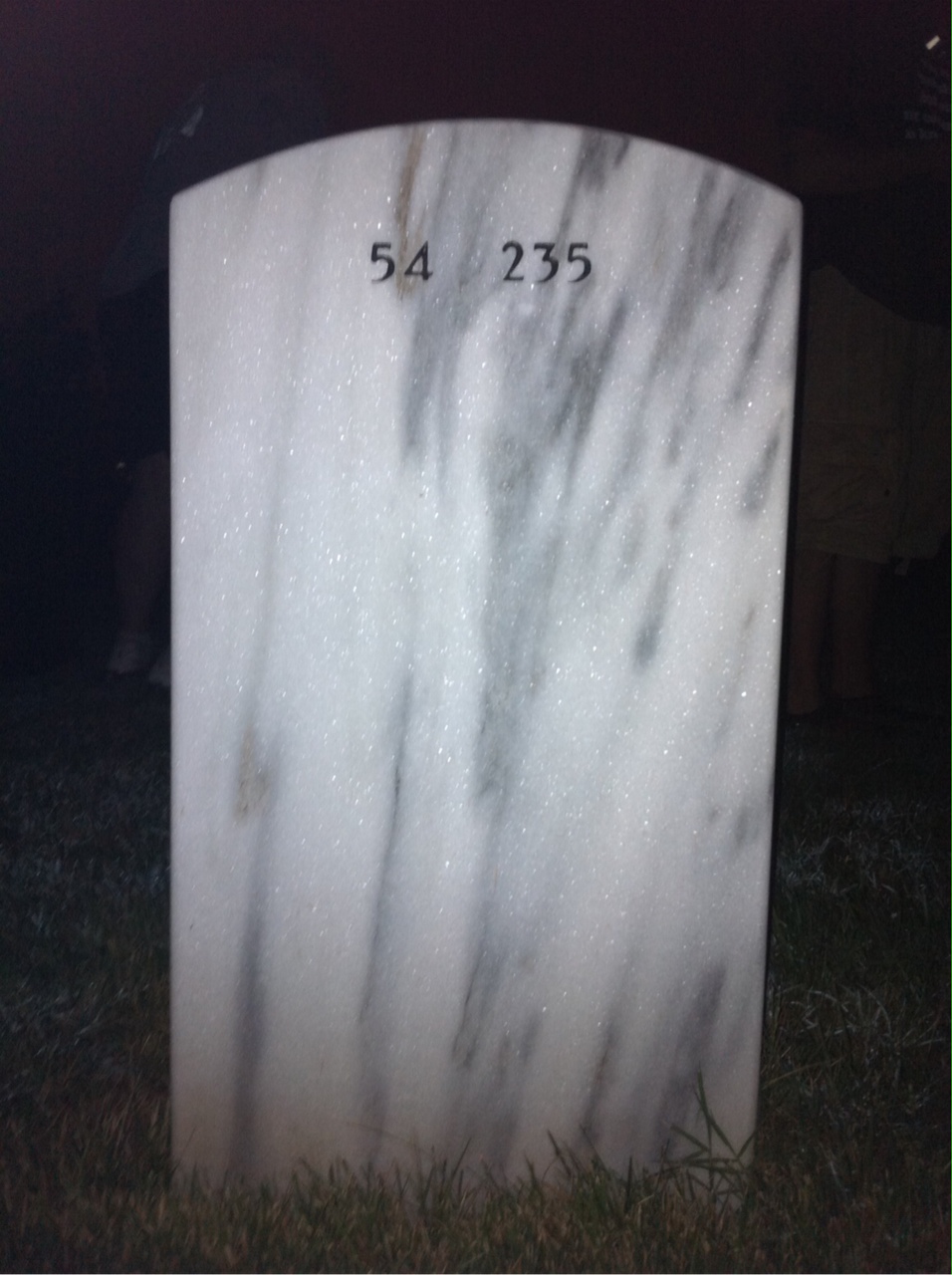Back of headstone — Emanuel Simms
