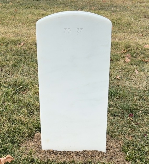 Back of headstone — Rommel George Meza