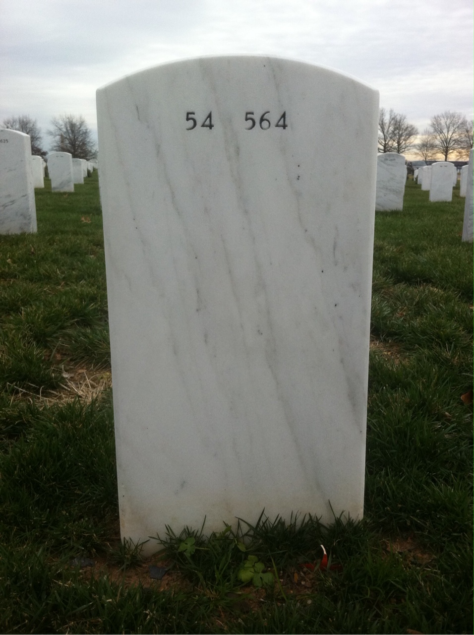 Back of headstone — James Shockey