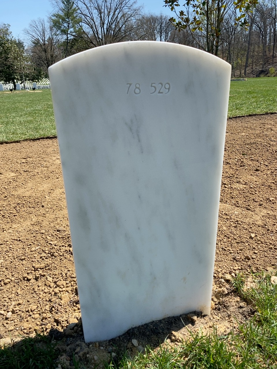 Back of headstone — Donald Morse