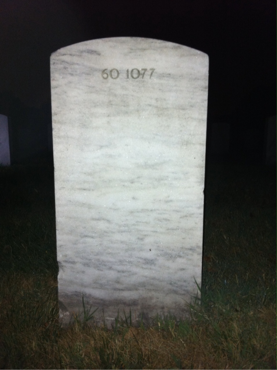 Back of headstone — Benjamin Allen