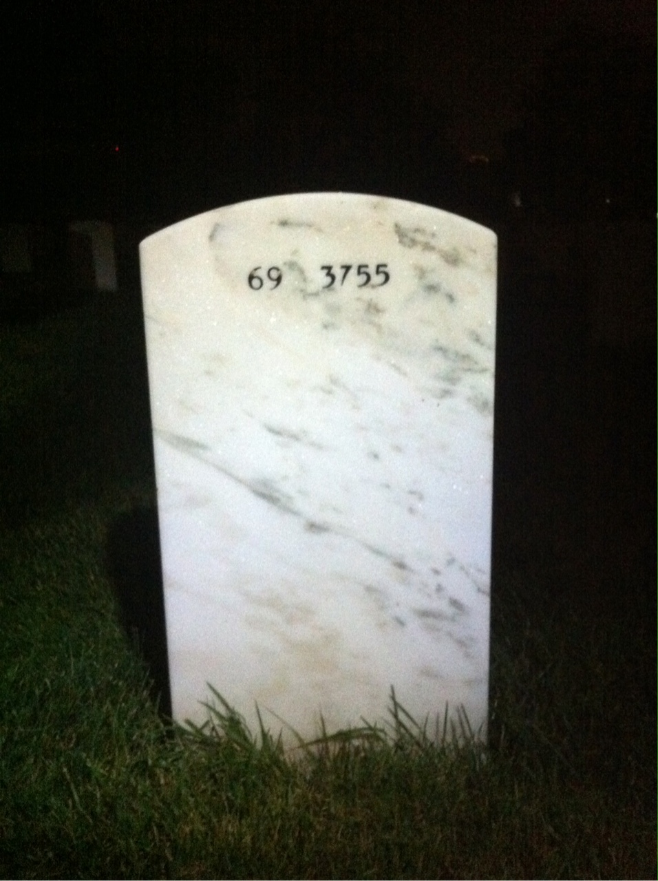 Back of headstone — Jesse Ellis