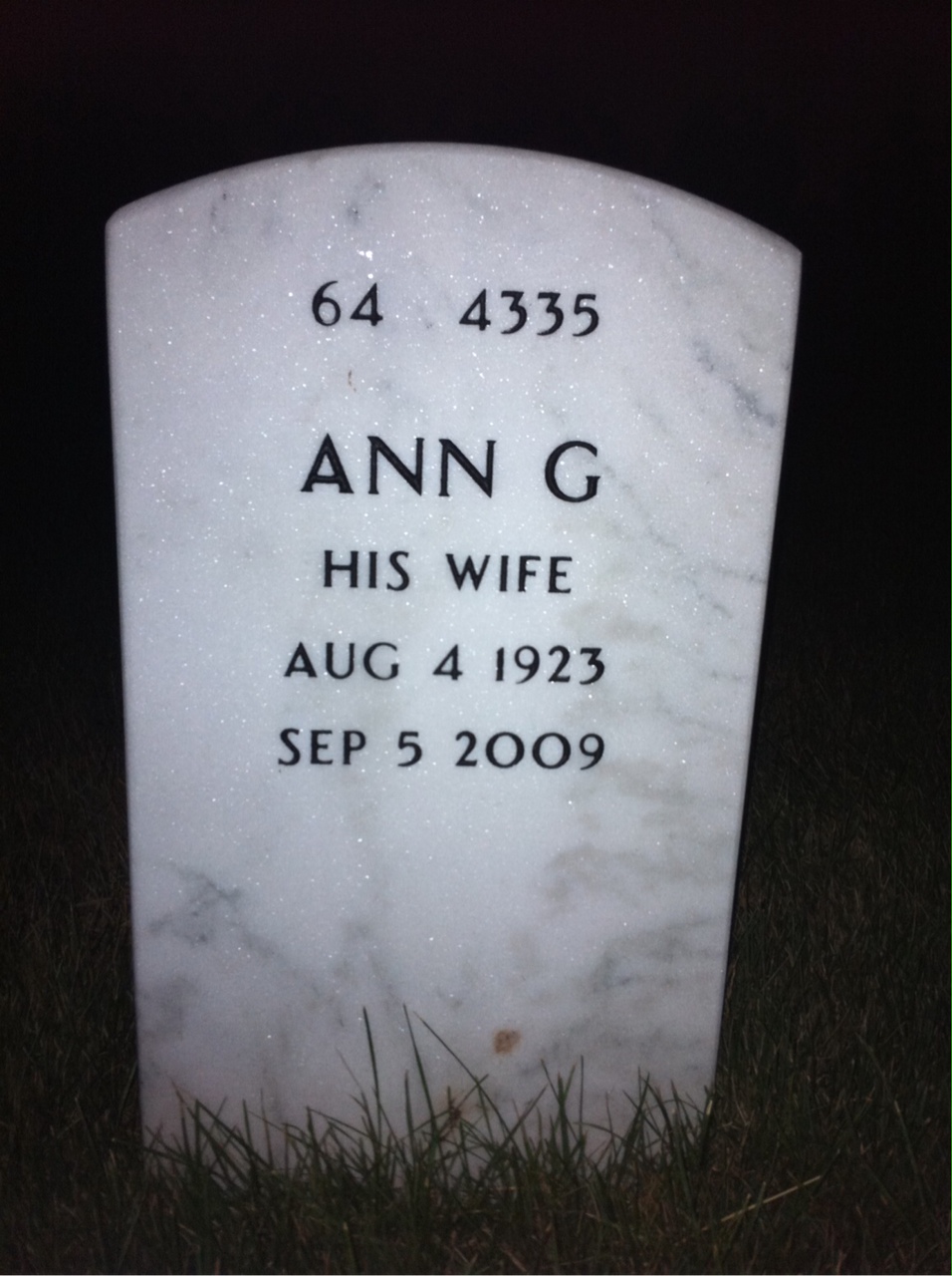 Back of headstone — Alfred Tillmann