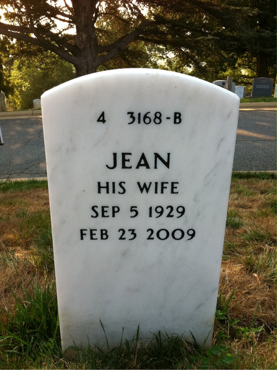 Back of headstone — James Smith
