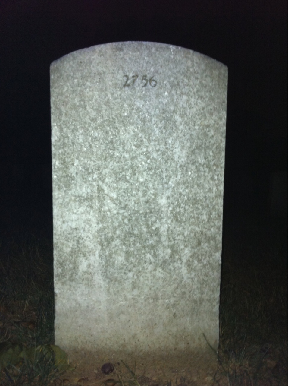 Back of headstone — Victor Montgomery