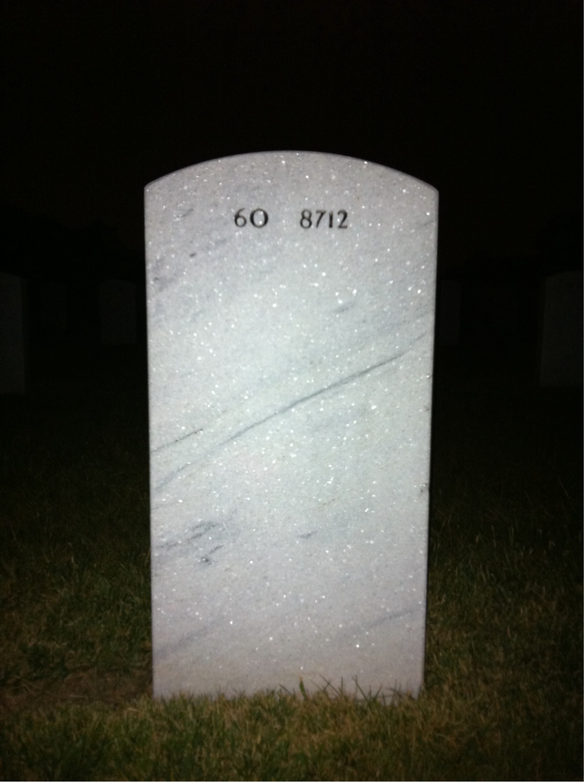 Back of headstone — Carroll Wilson