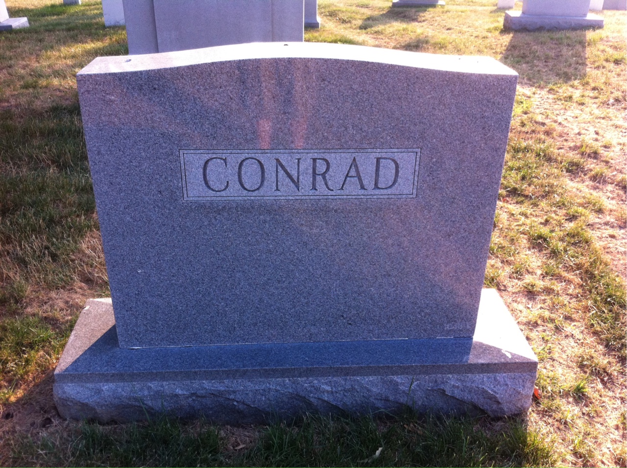 Martha Conrad headstone back