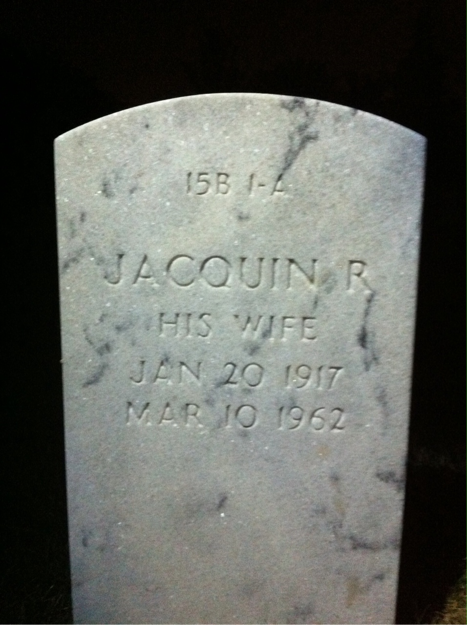 Back of headstone — George Ashworth