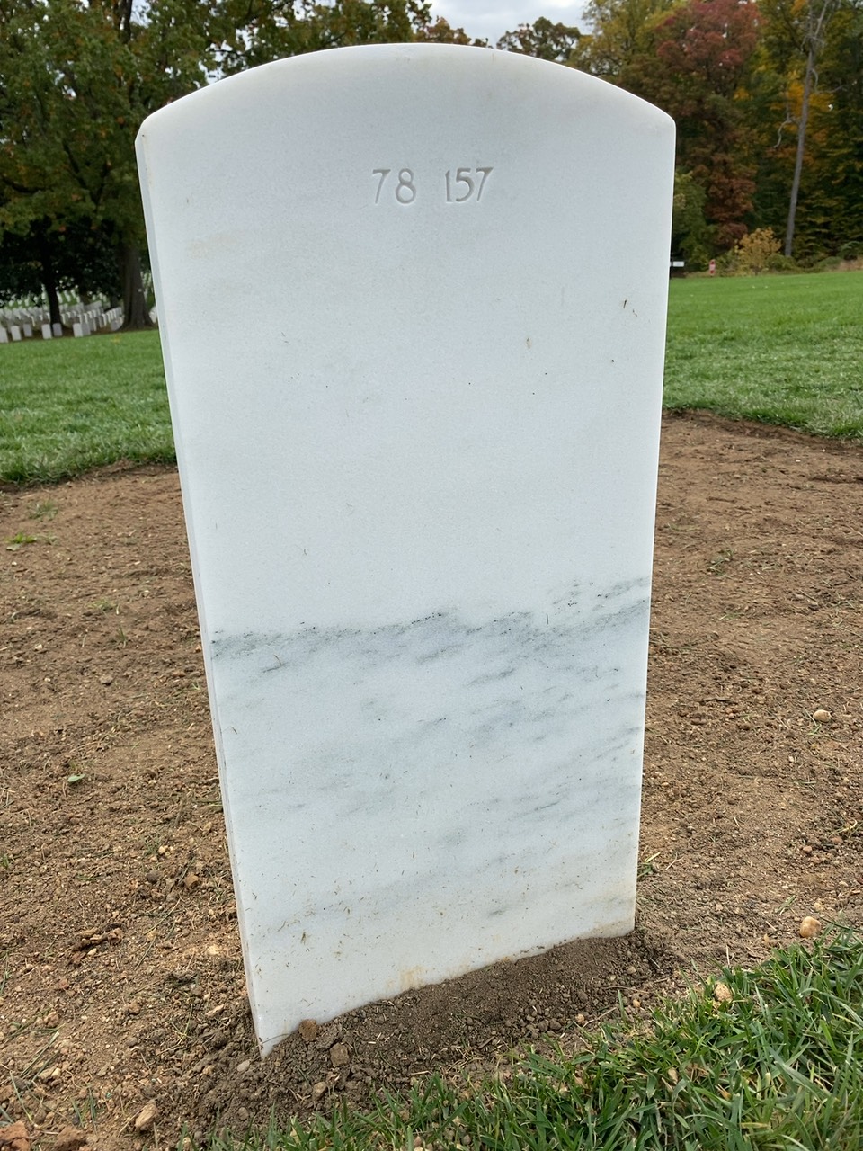 Back of headstone — Vincent James Patrick Krivan