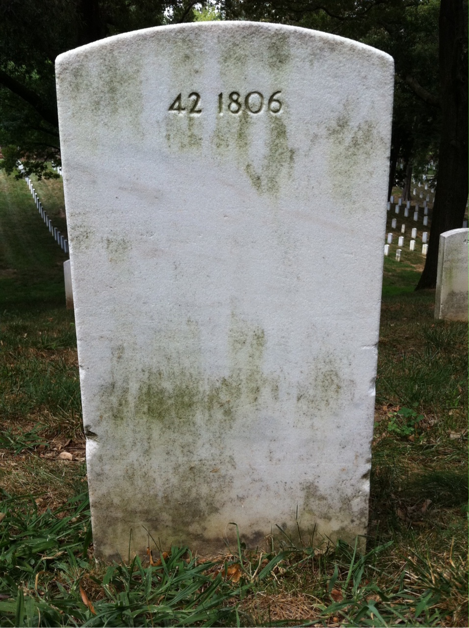 Back of headstone — Bertha Murphy