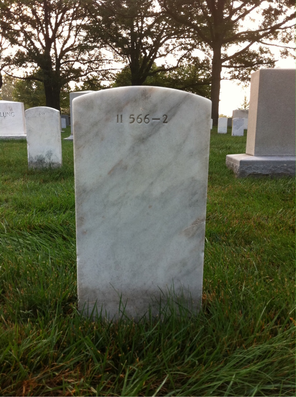 Back of headstone — Richard Morrow