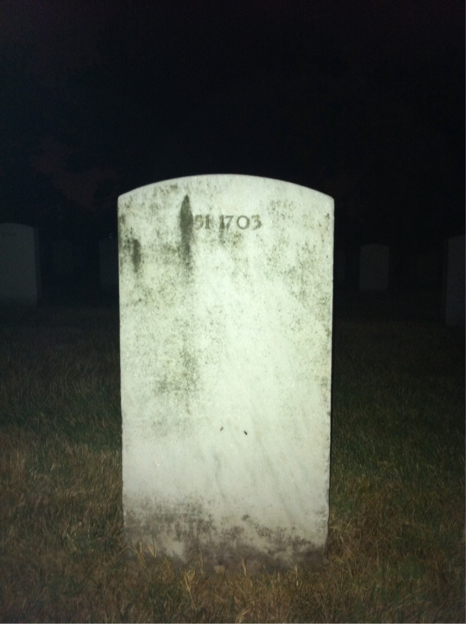 Back of headstone — George Tittle