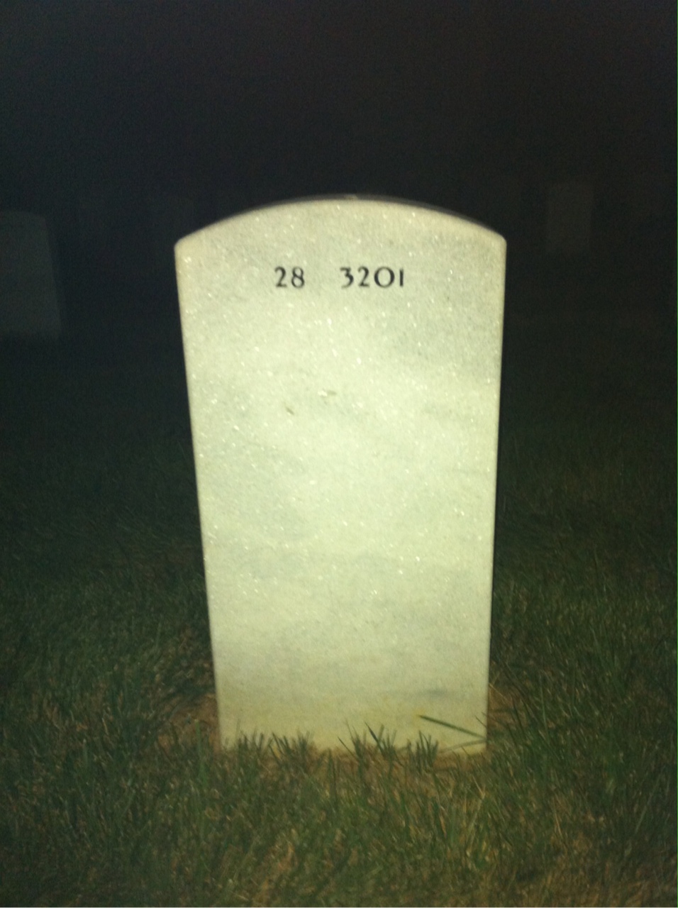 Back of headstone — Edward Murphy