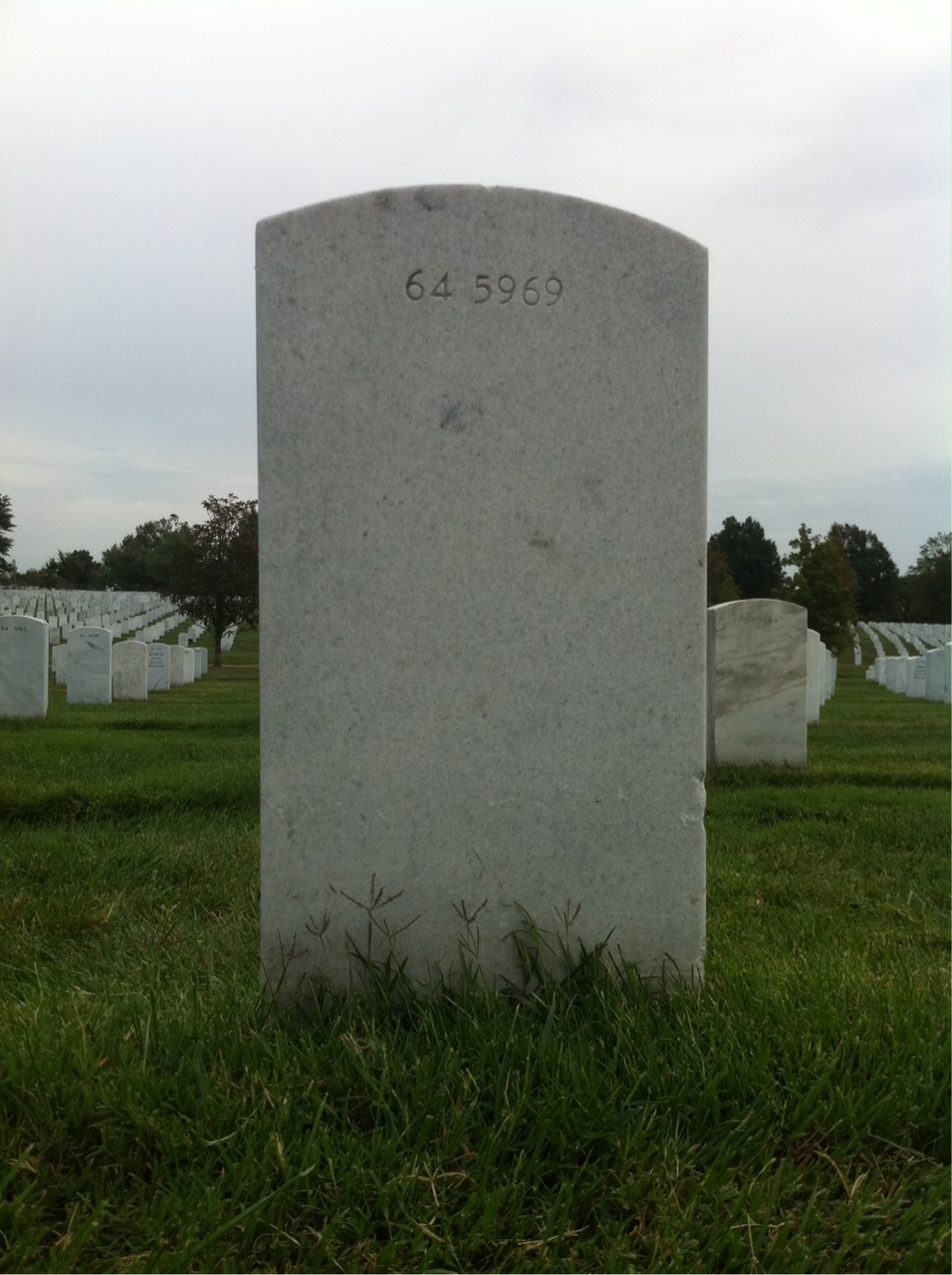 Back of headstone — Eugene Murray