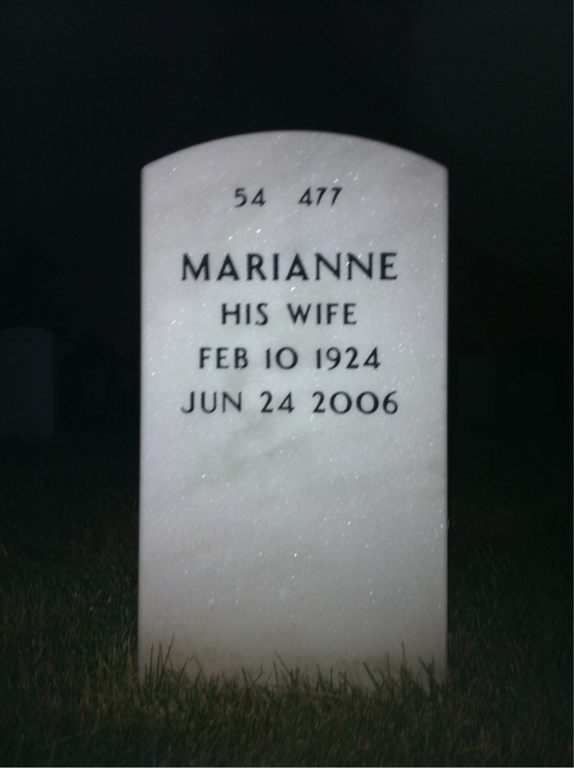 Back of headstone — Baldwin Troutman