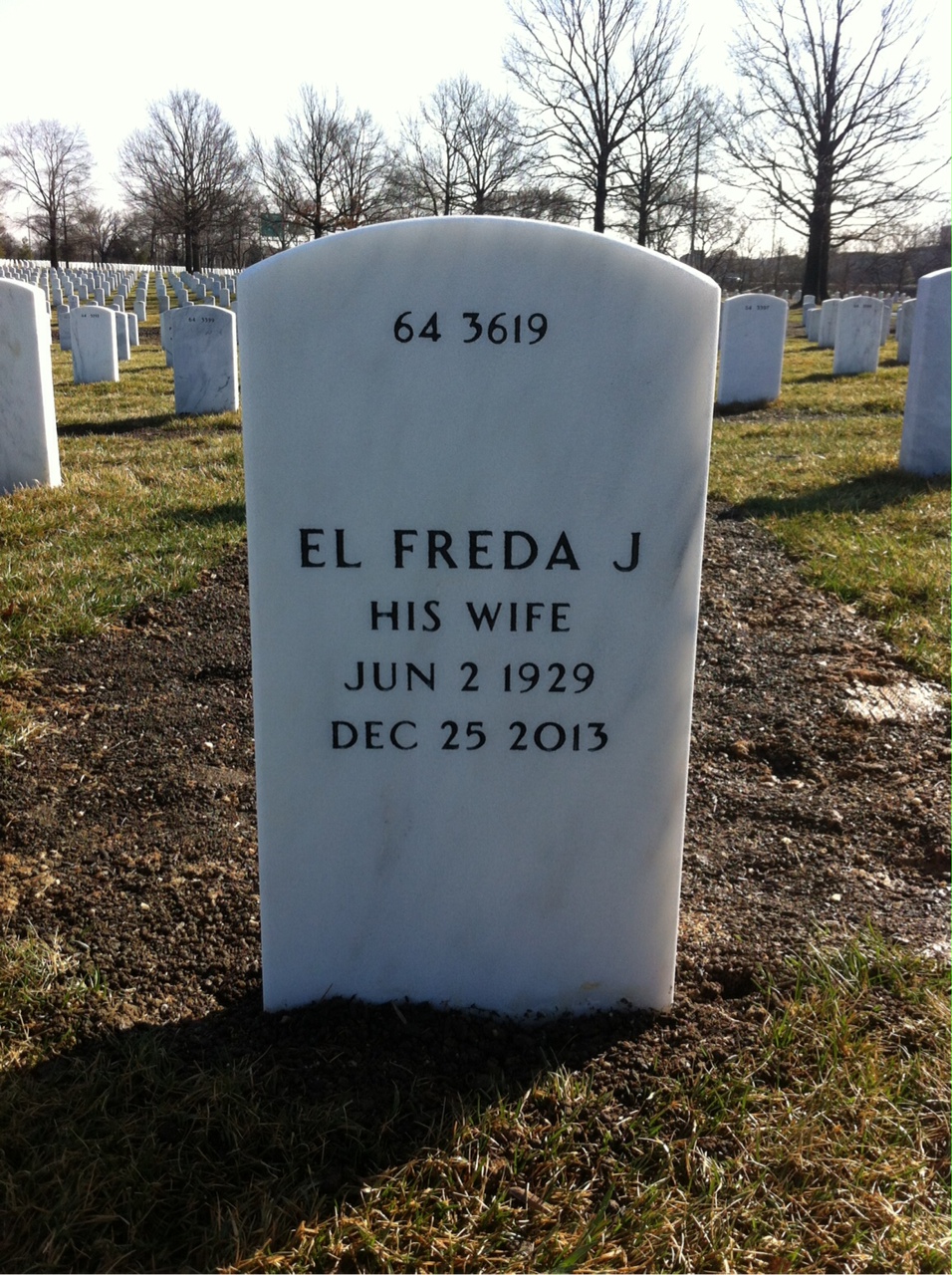 Back of headstone — Hugh Beeson