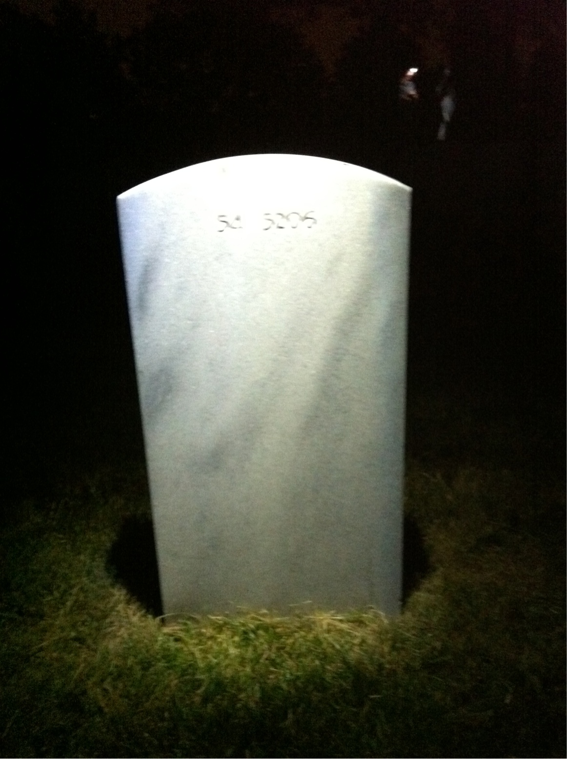 Back of headstone — William Donald Laurentis