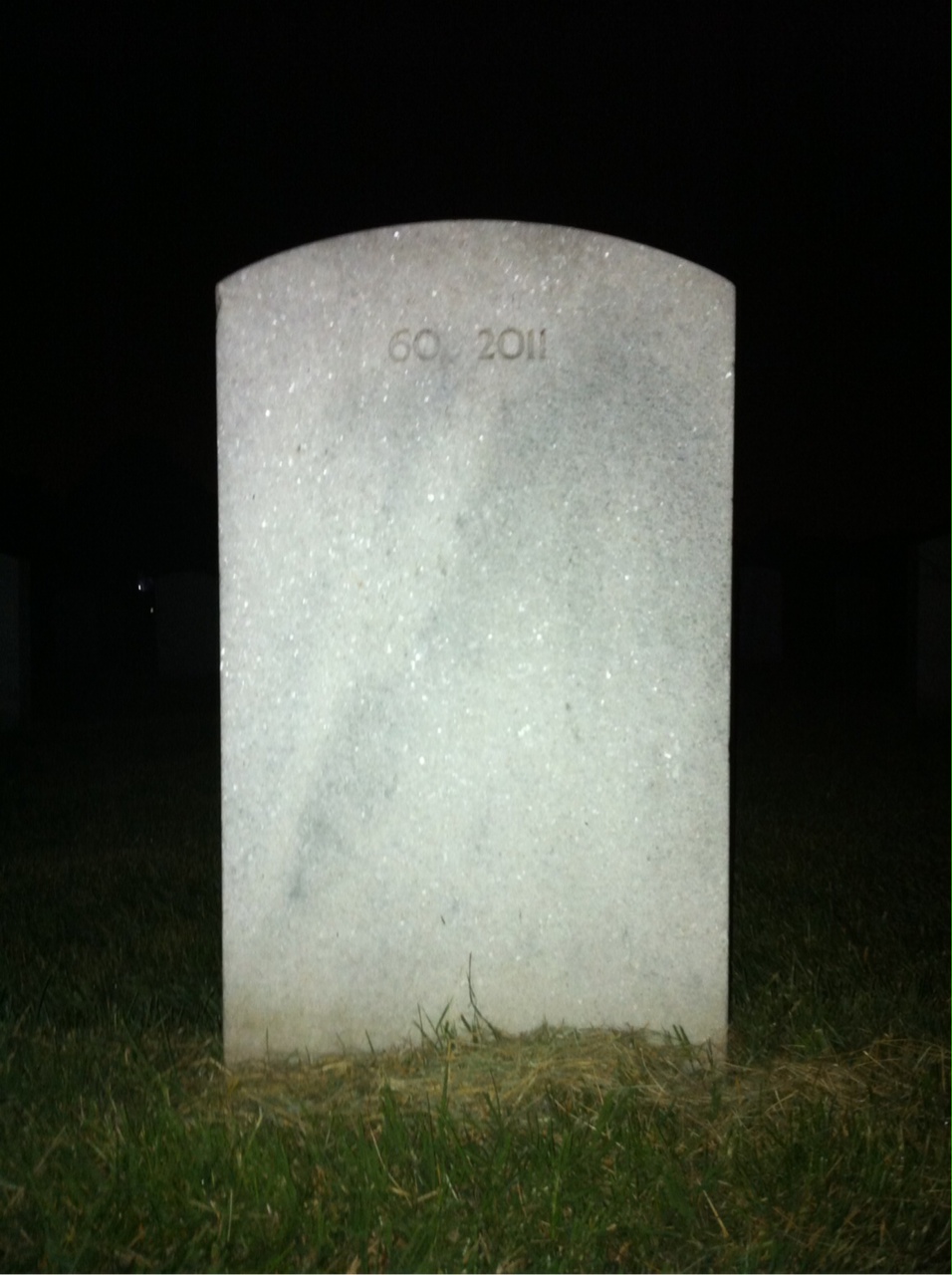 Back of headstone — Gladwyn Andersen