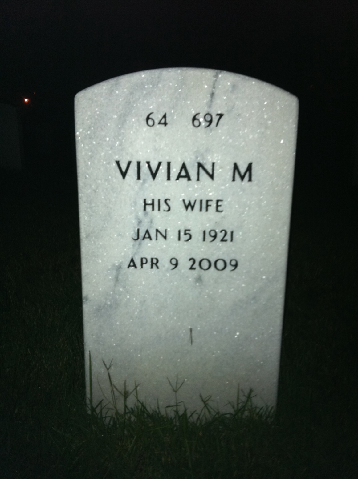 Back of headstone — Gordon Penton