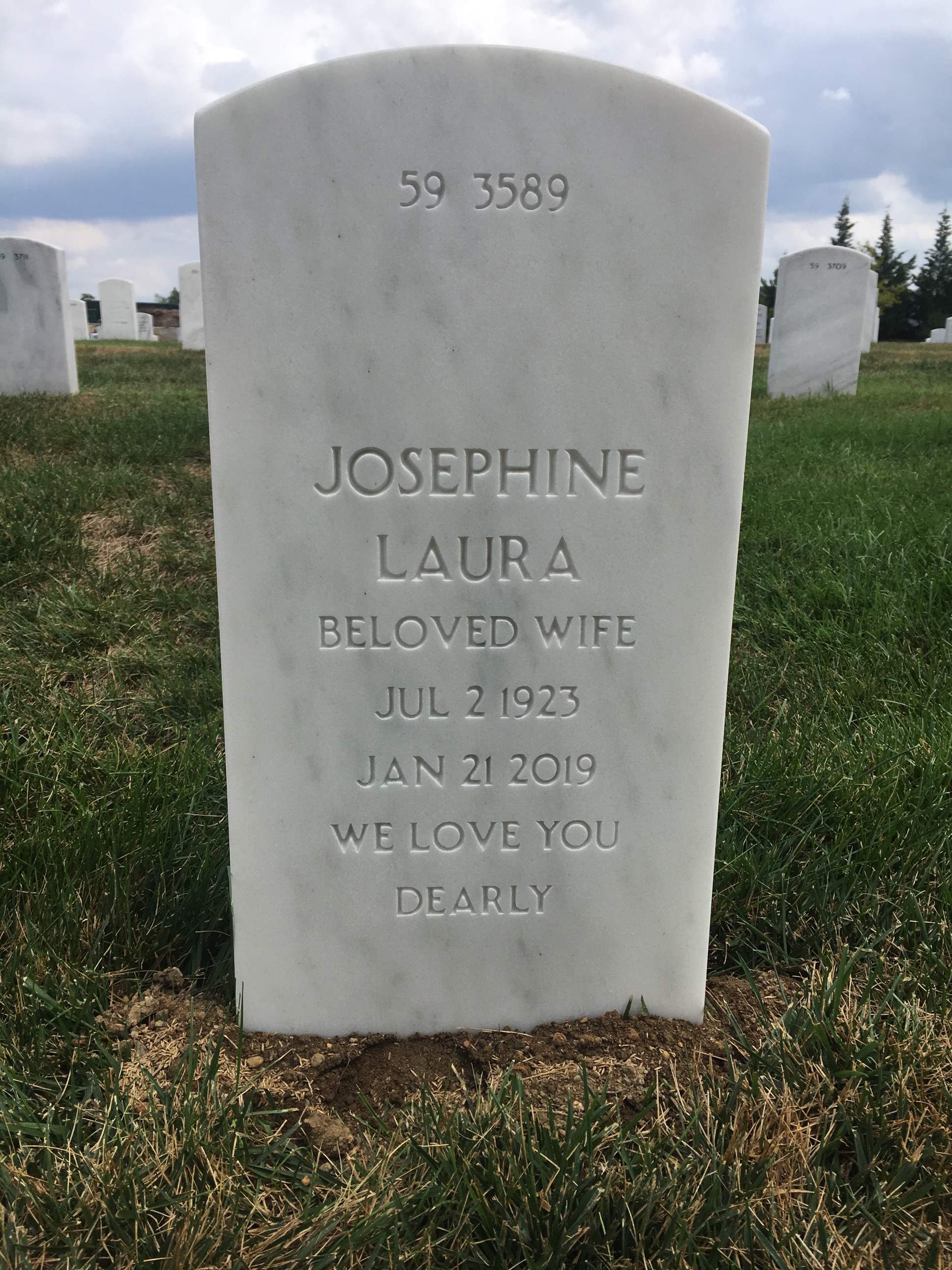 Back of headstone — Arthur Moura