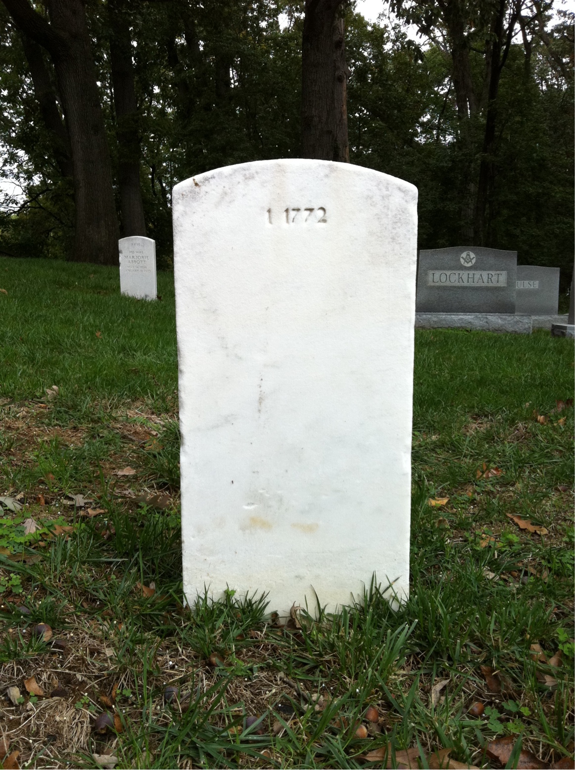 Back of headstone — Billie Myhand