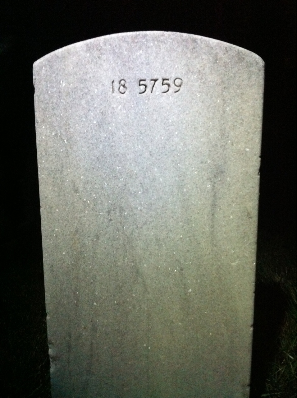 Back of headstone — Frank Baumgartner