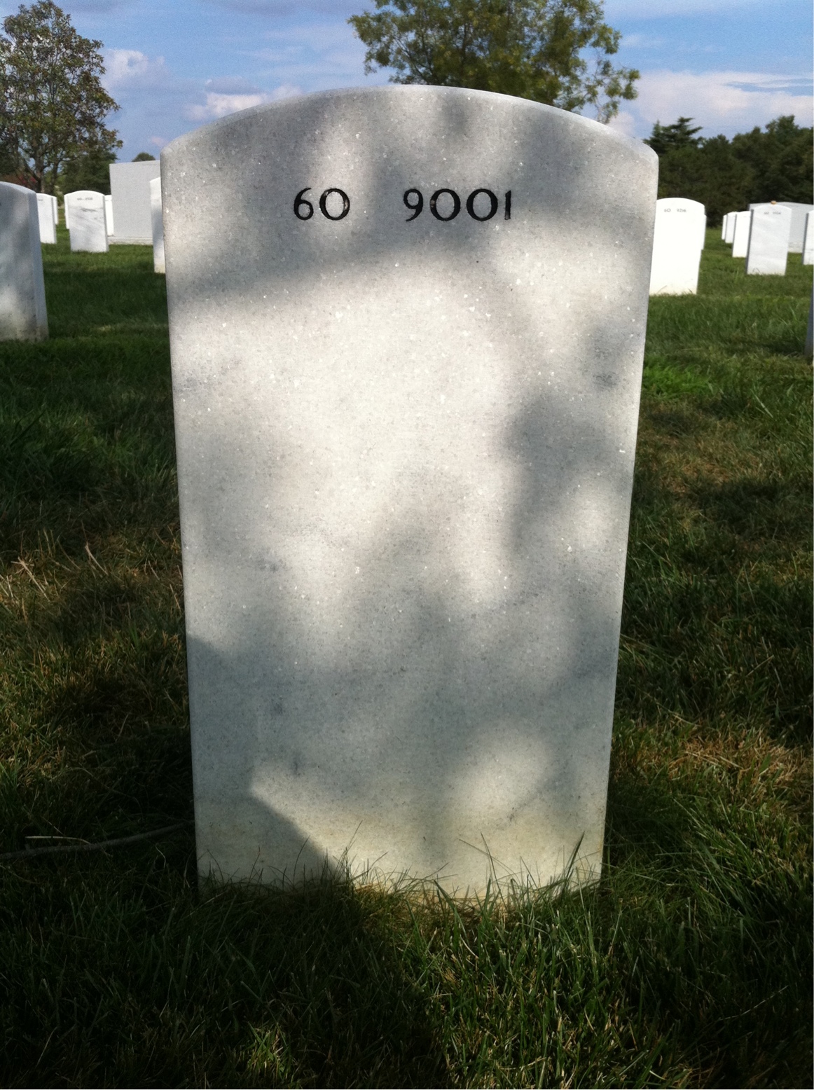 Back of headstone — Harry Burchett