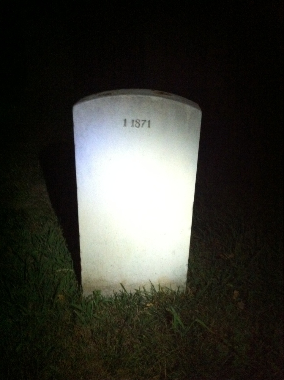 Back of headstone — James Anderson
