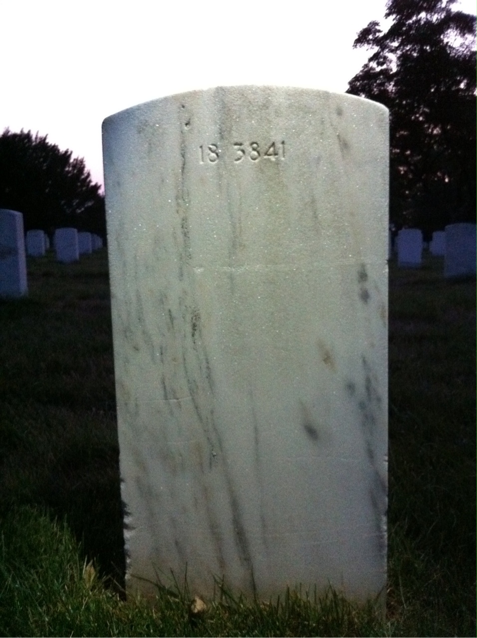Back of headstone — Sarantos Bicoules