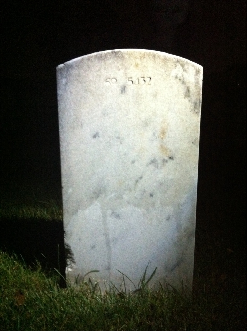 Back of headstone — Eugene Arnold